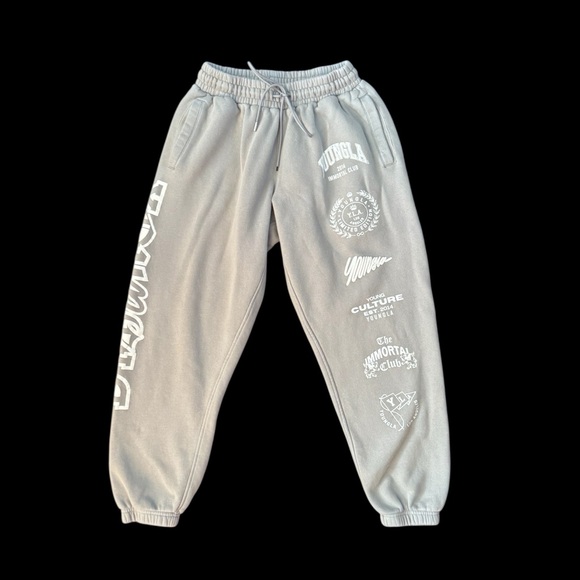 YoungLA 204 Immortal Killer Light Gray Joggers - Picture 3 of 9